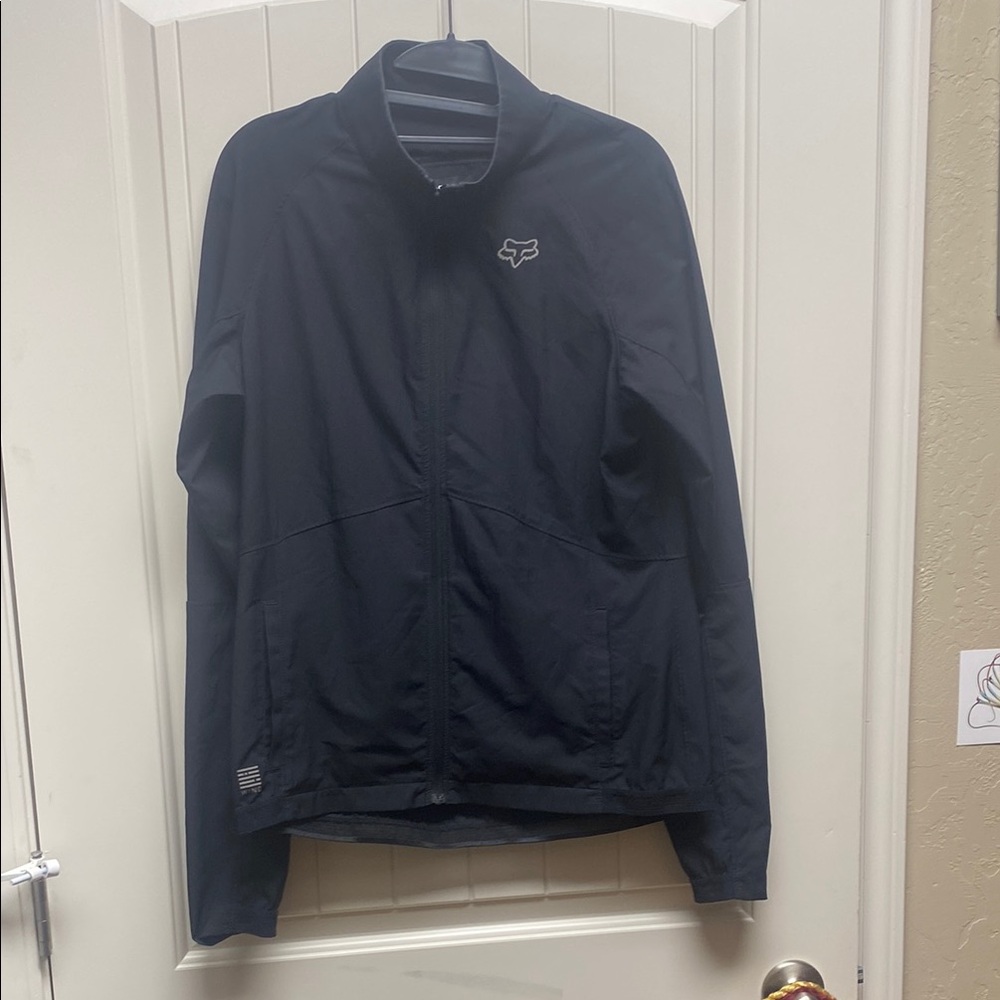 Fox Black Windbreaker Lightweight Jacket